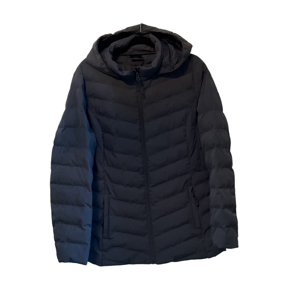 32 Degrees Women's Dark Blue Hooded Puffer Jacket